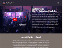 Tablet Screenshot of flybettyband.com